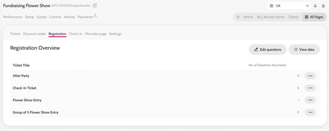 Adding registration questions to tickets 1