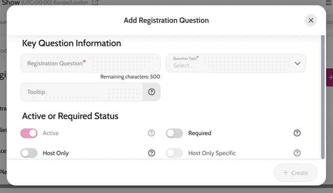 Adding registration questions to tickets 3