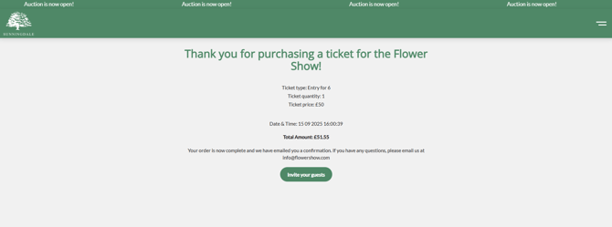 Amending wording for Ticket confirmation microsite page 2
