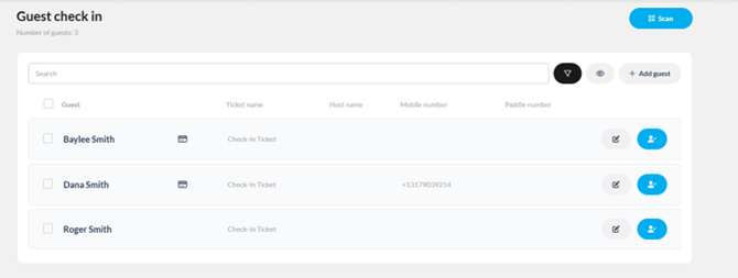 Checkin no ticket 3