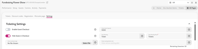 Creating a Sponsorship Package ticket type 2