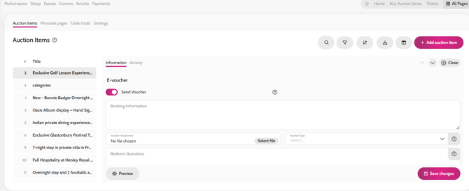 E-Voucher Information Section 1
