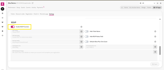 Enabling the RSVP 1