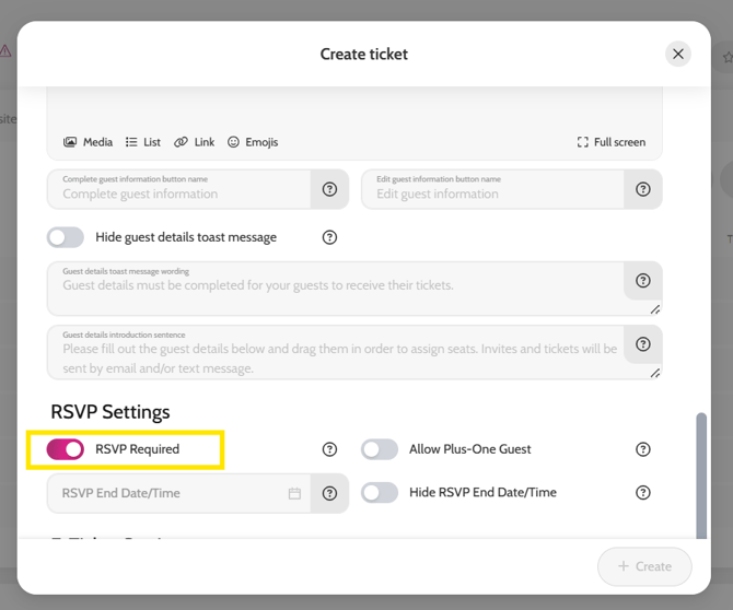 Enabling the RSVP 2