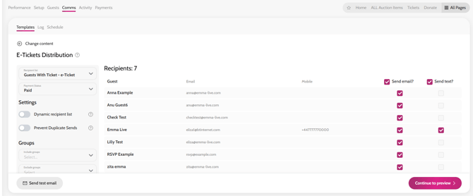 How to send e-tickets 2