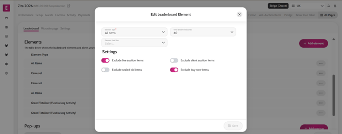 element settings leaderboard 2