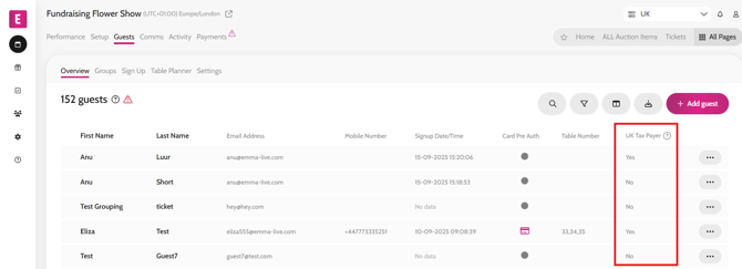 gift aid settings 2