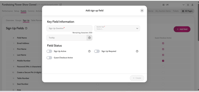 sign up q 2